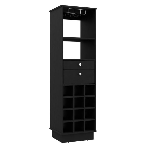 Zircon Bar Cabinet, Twelve Wine Cubbies, Two Drawers - Image 5