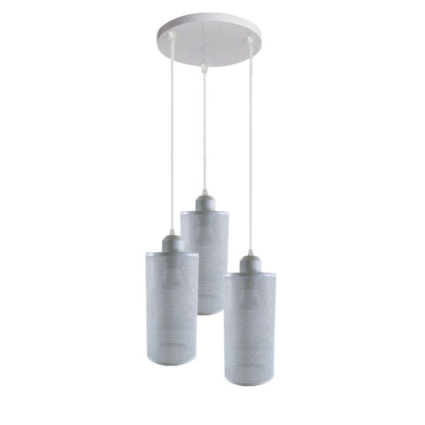 Ceiling Rose 3 Way Hanging Pendant Lamp Shade Light Fitting Lighting Kit UK~1188 - Image 13