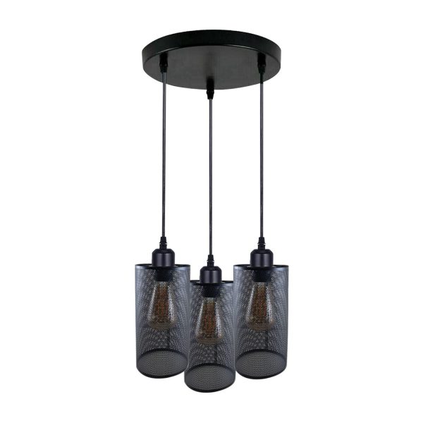 Ceiling Rose 3 Way Hanging Pendant Lamp Shade Light Fitting Lighting Kit UK~1188 - Image 17