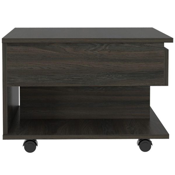 Lift Top Coffee Table Mercuri, Casters, Carbon Espresso Finish - Image 4