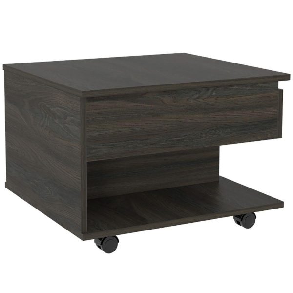 Lift Top Coffee Table Mercuri, Casters, Carbon Espresso Finish - Image 6