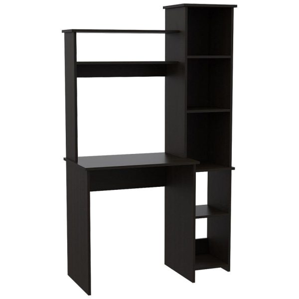 Desk Logan, Five Cubbies, Black Wengue Finish - Image 3