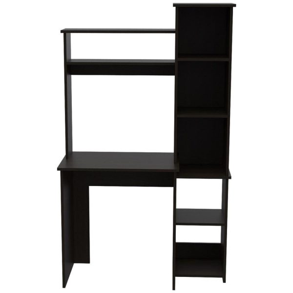 Desk Logan, Five Cubbies, Black Wengue Finish - Image 5