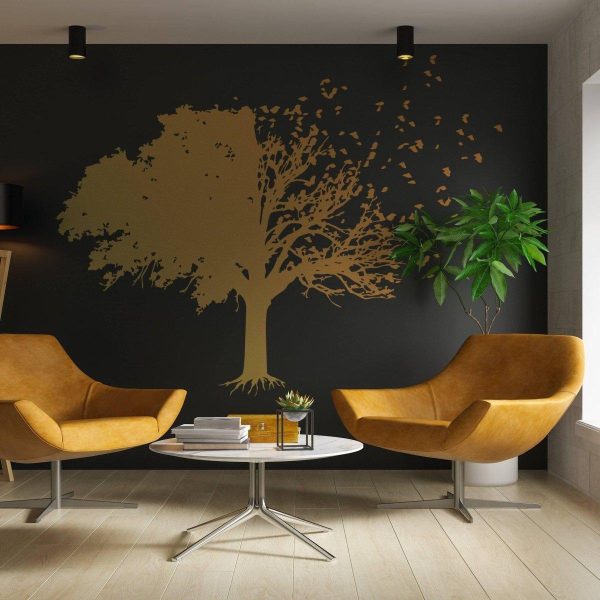 Tree Wall Decal Decor - Birds Leaf Branches Bedroom Living Room Decals - Large Art Stickers Sticker Vinyl - Black Bird Mural For Office - Image 7